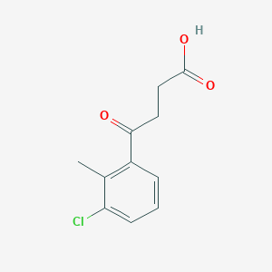 molecular formula C11H11ClO3 B7991955 4-(3-Chloro-2-methylphenyl)-4-oxobutyric acid 