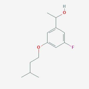 molecular formula C13H19FO2 B7992035 1-(5-Fluoro-3-iso-pentoxyphenyl)ethanol 