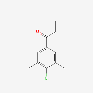 1-(4-Chloro-3,5-dimethylphenyl)propan-1-one