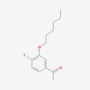 molecular formula C14H19FO2 B7992134 4'-Fluoro-3'-n-hexyloxyacetophenone 