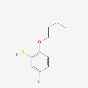 molecular formula C11H15ClOS B7992155 3-Chloro-6-iso-pentoxythiophenol 