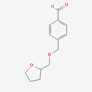 molecular formula C13H16O3 B7992209 4-[(Tetrahydrofurfuryloxy)methyl]benzaldehyde 