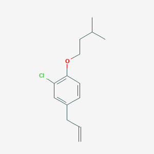 molecular formula C14H19ClO B7992248 4-Allyl-2-chloro-1-(isopentyloxy)benzene 