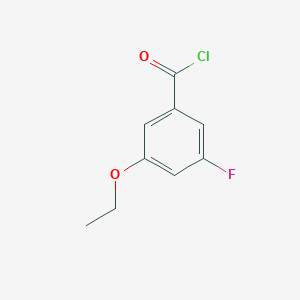 molecular formula C9H8ClFO2 B7992310 3-Ethoxy-5-fluorobenzoyl chloride 