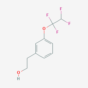 molecular formula C10H10F4O2 B7992316 3-(1,1,2,2-Tetrafluoroethoxy)phenethyl alcohol 