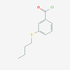 molecular formula C11H13ClOS B7992324 3-(n-Butylthio)benzoyl chloride 