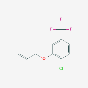 molecular formula C10H8ClF3O B7992330 3-Allyloxy-4-chloro-benzotrifluoride 