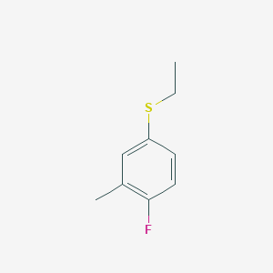 Ethyl 4-fluoro-3-methylphenyl sulfide