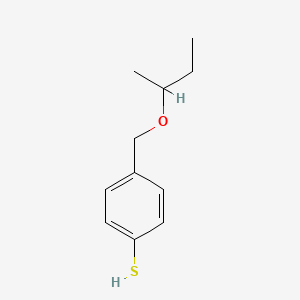 molecular formula C11H16OS B7992360 4-[(sec-Butyloxy)methyl]thiophenol 