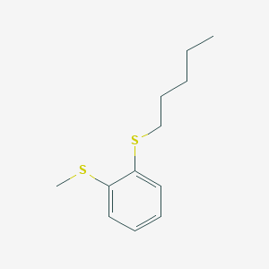 molecular formula C12H18S2 B7992375 Methyl 2-(n-pentylthio)phenyl sulfide CAS No. 1443303-13-6