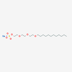 molecular formula C18H37NaO7S B079924 十二烷基三聚氧乙烯硫酸钠 CAS No. 13150-00-0