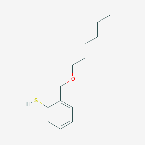 molecular formula C13H20OS B7992435 2-[(n-Hexyloxy)methyl]thiophenol CAS No. 1443348-36-4