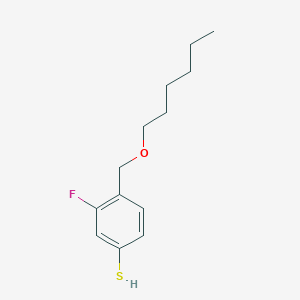 molecular formula C13H19FOS B7992458 3-Fluoro-4-[(n-hexyloxy)methyl]thiophenol 