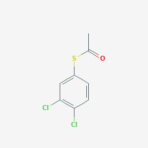 molecular formula C8H6Cl2OS B7992489 S-3,4-Dichlorophenylthioacetate 