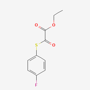 Ethyl 2-(4-fluorophenyl)sulfanyl-2-oxo-acetate