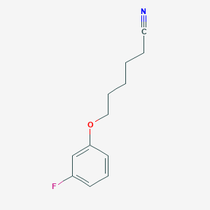 molecular formula C12H14FNO B7992497 6-(3-Fluoro-phenoxy)hexanenitrile 