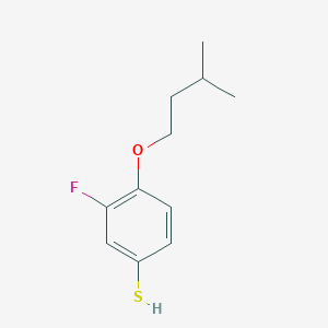 molecular formula C11H15FOS B7992519 3-Fluoro-4-iso-pentoxythiophenol 