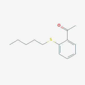 molecular formula C13H18OS B7992531 2'-(n-Pentylthio)acetophenone 