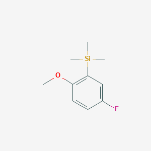 molecular formula C10H15FOSi B7992562 1-(Trimethylsilyl)-3-fluoro-6-methoxybenzene 