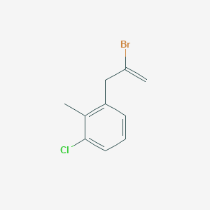 molecular formula C10H10BrCl B7992568 2-Bromo-3-(3-chloro-2-methylphenyl)-1-propene 