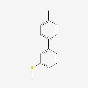 molecular formula C14H14S B7992579 3-(4-Methylphenyl)phenyl methyl sulfide 