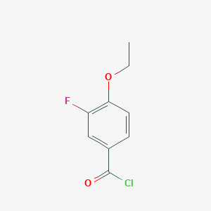 molecular formula C9H8ClFO2 B7992584 4-乙氧基-3-氟苯甲酰氯 