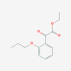 molecular formula C13H16O4 B7992591 Ethyl 2-n-propoxybenzoylformate 