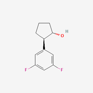 molecular formula C11H12F2O B7992592 (1S,2R)-2-(3,5-difluorophenyl)cyclopentanol 
