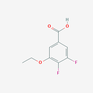 molecular formula C9H8F2O3 B7992600 3-Ethoxy-4,5-difluorobenzoic acid 