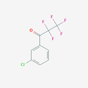 molecular formula C9H4ClF5O B7992609 1-(3-Chlorophenyl)-2,2,3,3,3-pentafluoropropan-1-one 