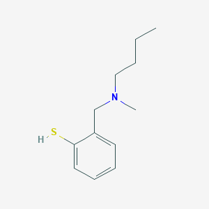 molecular formula C12H19NS B7992617 2-[(N-n-Butylmethylamino)methyl]thiophenol 