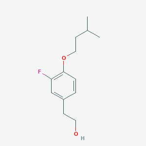 molecular formula C13H19FO2 B7992627 3-Fluoro-4-iso-pentoxyphenethyl alcohol 