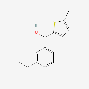 molecular formula C15H18OS B7992629 5-Methyl-2-thienyl-(3-iso-propylphenyl)methanol 