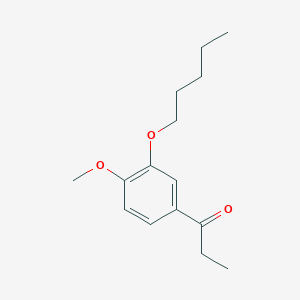 molecular formula C15H22O3 B7992653 4'-Methoxy-3'-n-pentoxypropiophenone 
