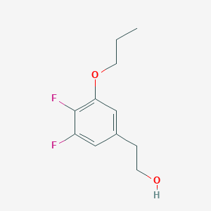 molecular formula C11H14F2O2 B7992670 4,5-Difluoro-3-n-propoxyphenethyl alcohol 