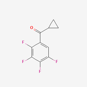 molecular formula C10H6F4O B7992707 2,3,4,5-Tetrafluorophenyl cyclopropyl ketone 