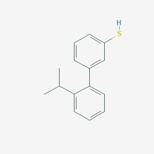 molecular formula C15H16S B7992729 3-(2-iso-Propylphenyl)thiophenol 