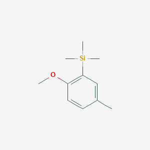 molecular formula C11H18OSi B7992766 1-(Trimethylsilyl)-2-methoxy-5-methylbenzene 