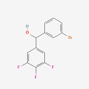 molecular formula C13H8BrF3O B7992774 (3-Bromophenyl)(3,4,5-trifluorophenyl)methanol 