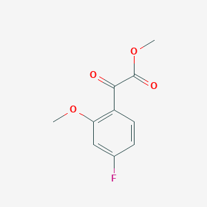 molecular formula C10H9FO4 B7992824 Methyl 4-fluoro-2-methoxybenzoylformate 