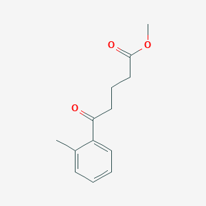 molecular formula C13H16O3 B7992886 Methyl 5-(2-methylphenyl)-5-oxovalerate 