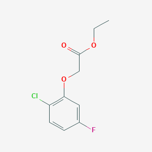 molecular formula C10H10ClFO3 B7992892 Ethyl 2-(2-chloro-5-fluoro-phenoxy)acetate 