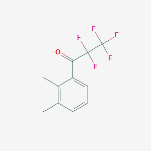 molecular formula C11H9F5O B7992908 2',3'-Dimethyl-2,2,3,3,3-pentafluoropropiophenone 
