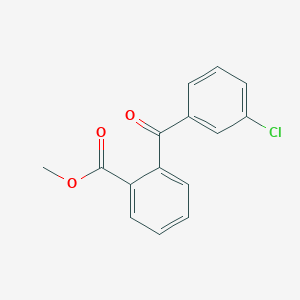 molecular formula C15H11ClO3 B7992967 Methyl 2-(3-chlorobenzoyl)benzoate 