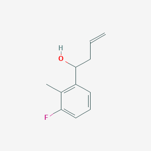 molecular formula C11H13FO B7993012 1-(3-Fluoro-2-methylphenyl)but-3-en-1-ol 