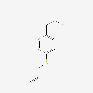 molecular formula C13H18S B7993013 1-Allylsulfanyl-4-iso-butylbenzene 