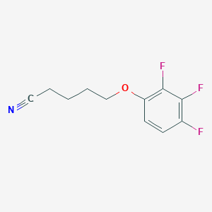 molecular formula C11H10F3NO B7993015 5-(2,3,4-Trifluoro-phenoxy)pentanenitrile 