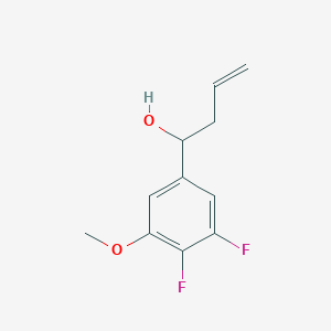 molecular formula C11H12F2O2 B7993022 4-(3,4-Difluoro-5-methoxyphenyl)-1-buten-4-ol 