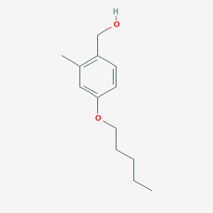 molecular formula C13H20O2 B7993035 (2-Methyl-4-(pentyloxy)phenyl)methanol 