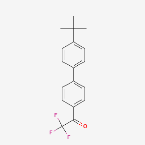 molecular formula C18H17F3O B7993047 4'-(4-tert-Butylphenyl)-2,2,2-trifluoroacetophenone 